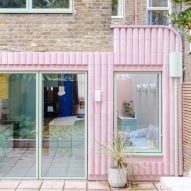 Beacon House extension by Office S&M features bubblegum pink tiles