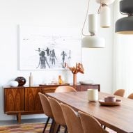 Wooden table and chairs