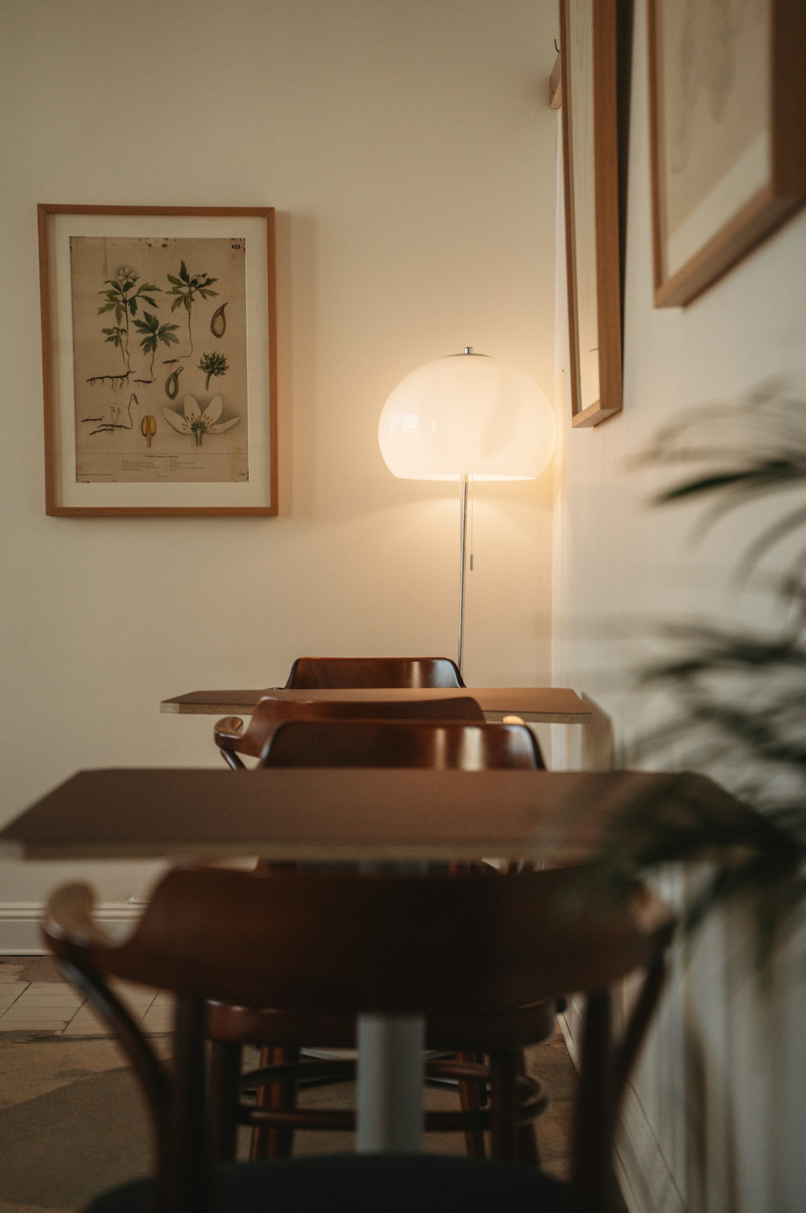 Glass lamp in Stockholm interior by Bofink Design Studio