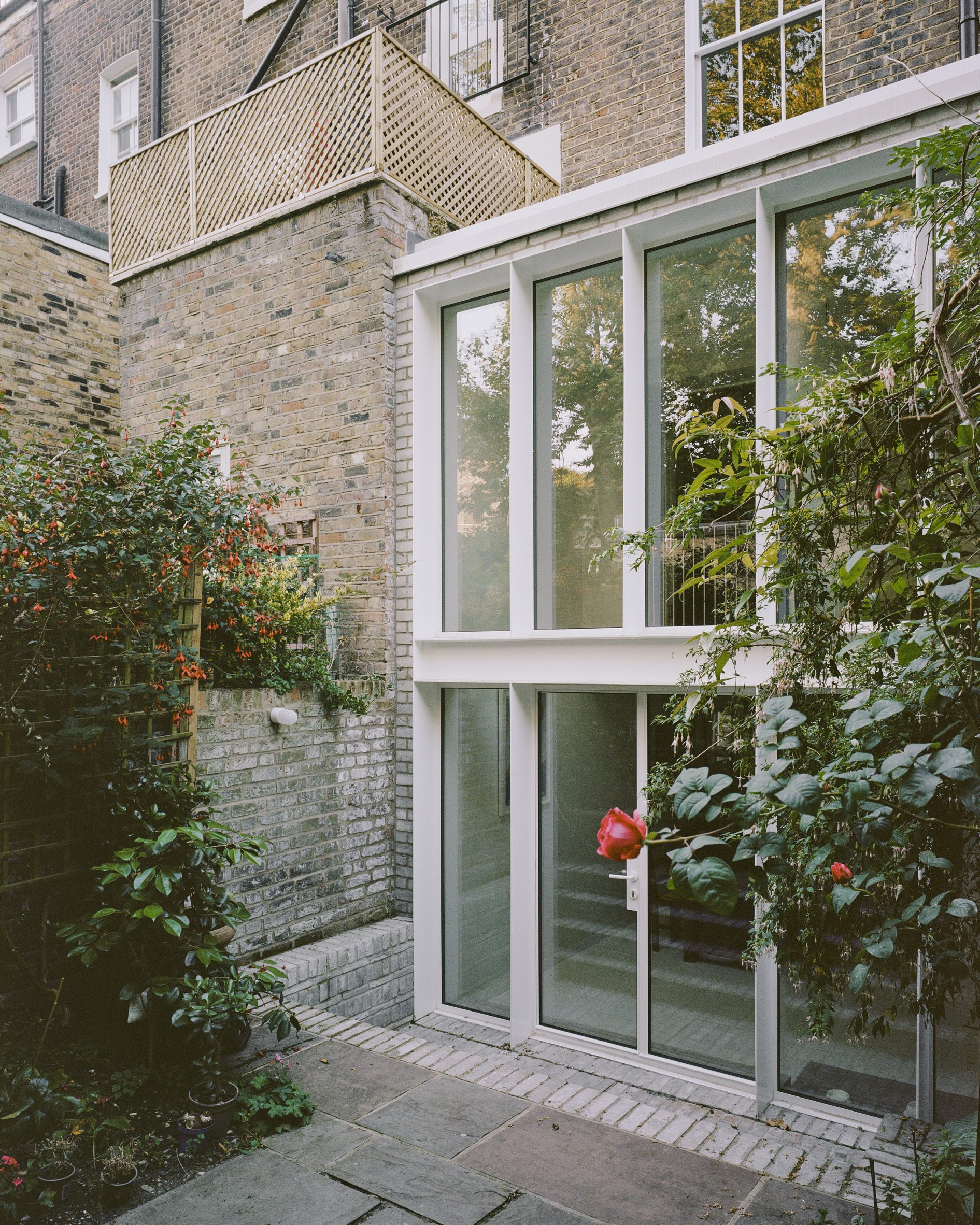 View of extension added to London home by EBBA Architects