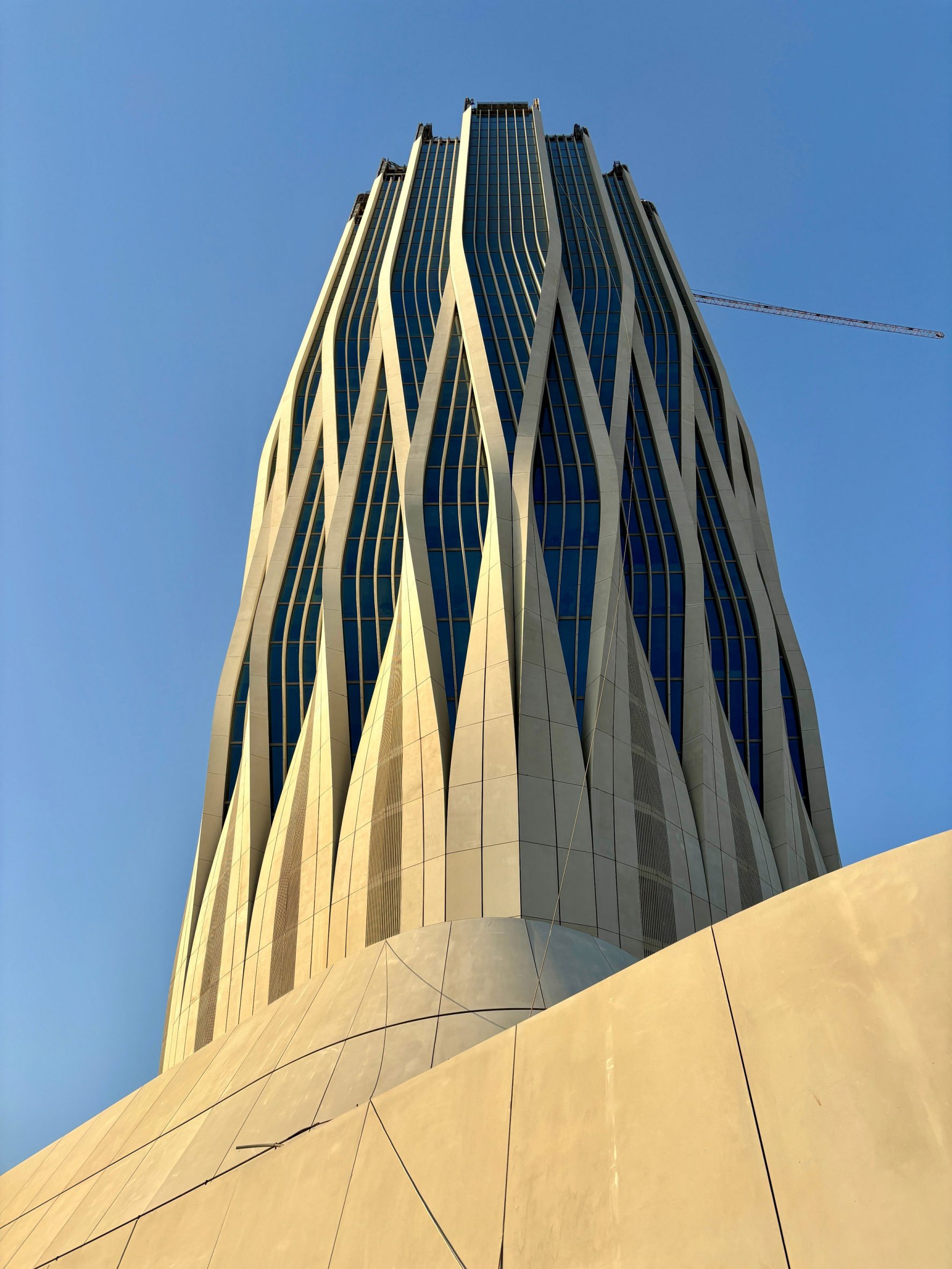 Images of construction progress on The Central Bank of Iraq