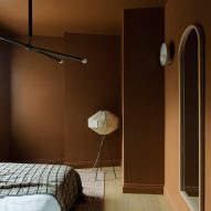 Bedroom interior of Crystal Palace Road house by Benjamin Hale Architects