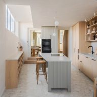 Kitchen interior of Crystal Palace Road house by Benjamin Hale Architects