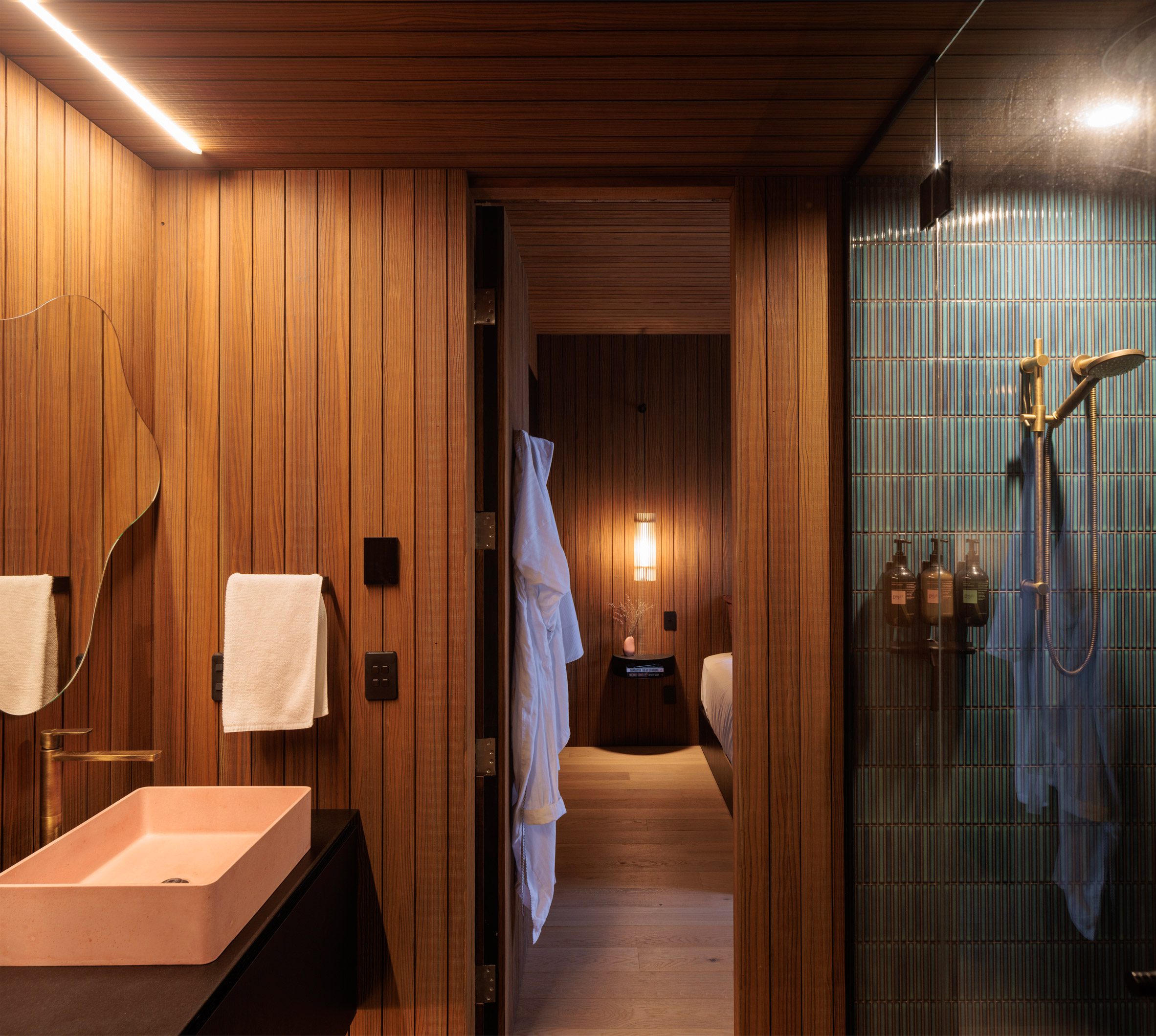 Bathroom of holiday lodge