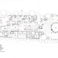 Ground floor plan of Aruma Split Garden by RAD+ar