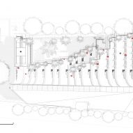 Roof plan of Aruma Split Garden by RAD+ar