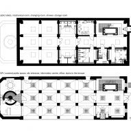 Basement and ground floor plan of Automatic Mills by Prokš Přikryl Architekti