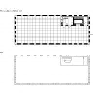 Seventh floor and roof plan of Automatic Mills by Prokš Přikryl Architekti