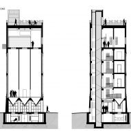 Section of Automatic Mills by Prokš Přikryl Architekti