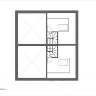 Second floor plan of Cooper House by S2B Studio