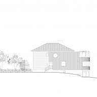 Elevation of Dråpa by Vatn Architecture and Groma