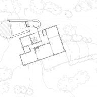 First floor plan of Dråpa by Vatn Architecture and Groma