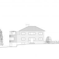 Elevation of Dråpa by Vatn Architecture and Groma