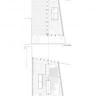 Ground and first floor plan of Villain House by Architecture Office Claudia Raurell