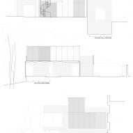 Sections of Villain House by Architecture Office Claudia Raurell