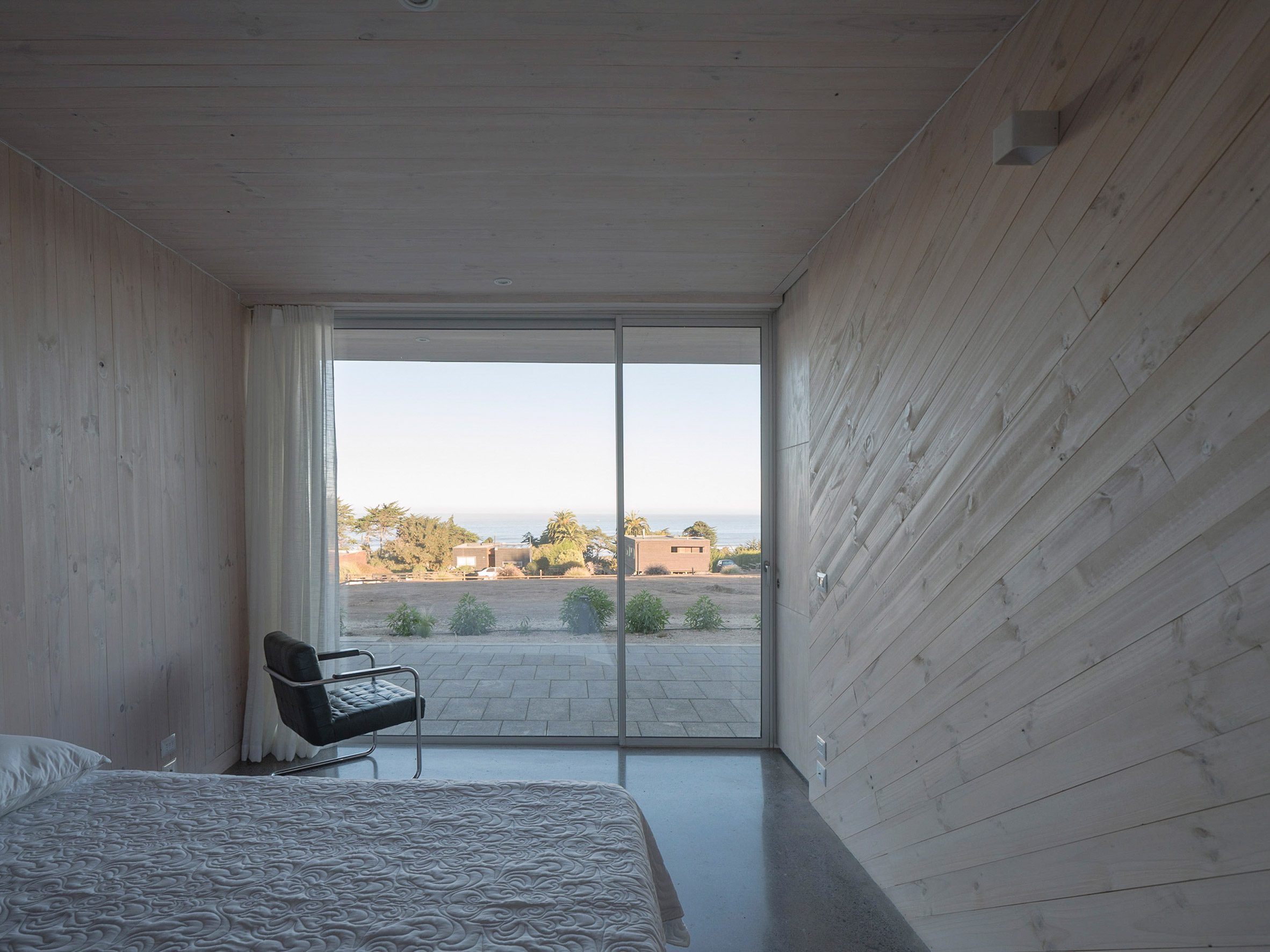 Bedroom with large window