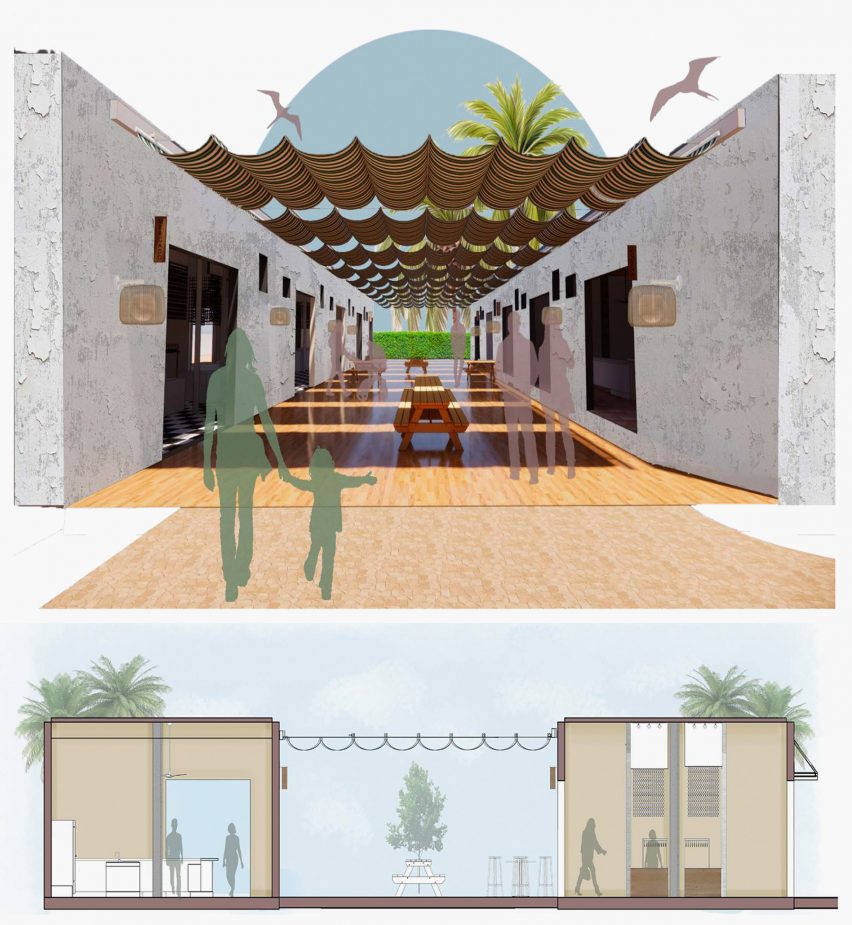 A visualisation of an agricultural education centre.