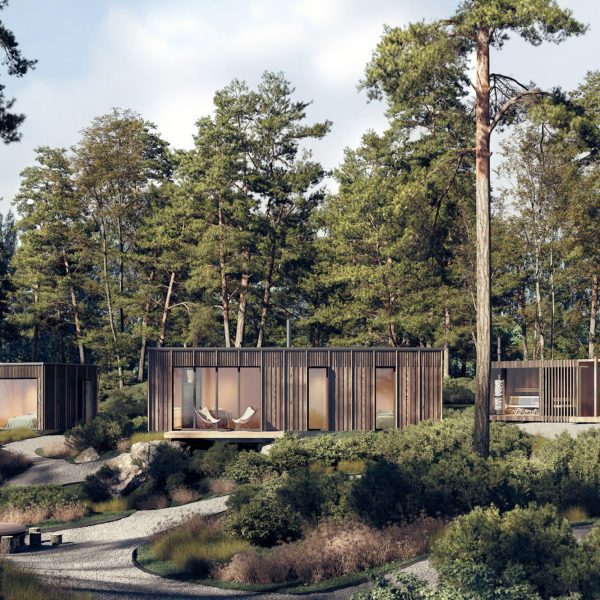 Elmntl offers prefabricated huts for the creation of wellness oases in wild landscapes