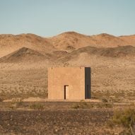 Concrete retreat in Mojave desert