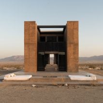 Stone building in desert