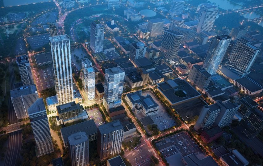 Nashville aerial view rendering