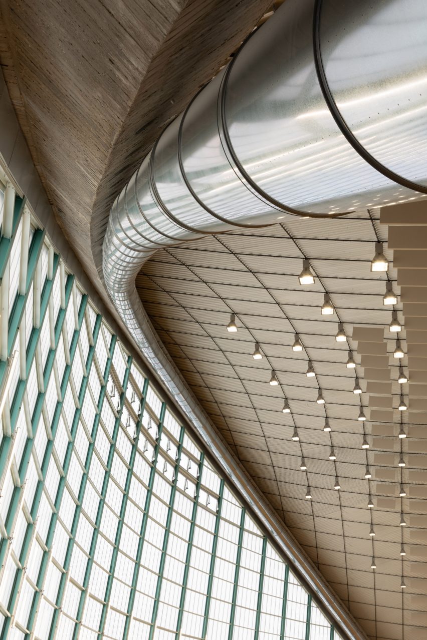 Ceiling of Grande Nef of the Île-des-Vannes by Chatillon Architectes