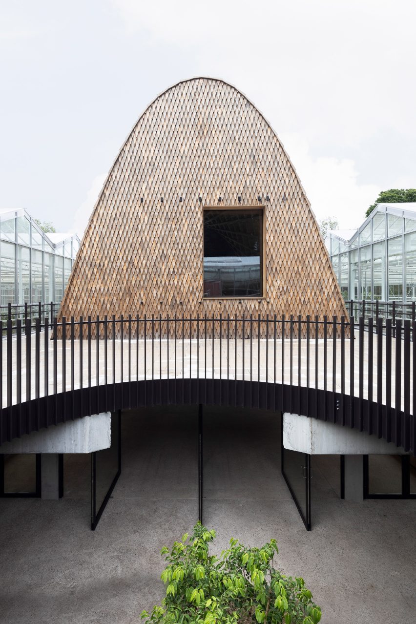 Exterior of Green Ark at Meise Botanic Garden by NU Architectuuratelier and Archipelago