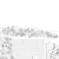 Plan of Green Ark at Meise Botanic Garden by NU Architectuuratelier and Archipelago