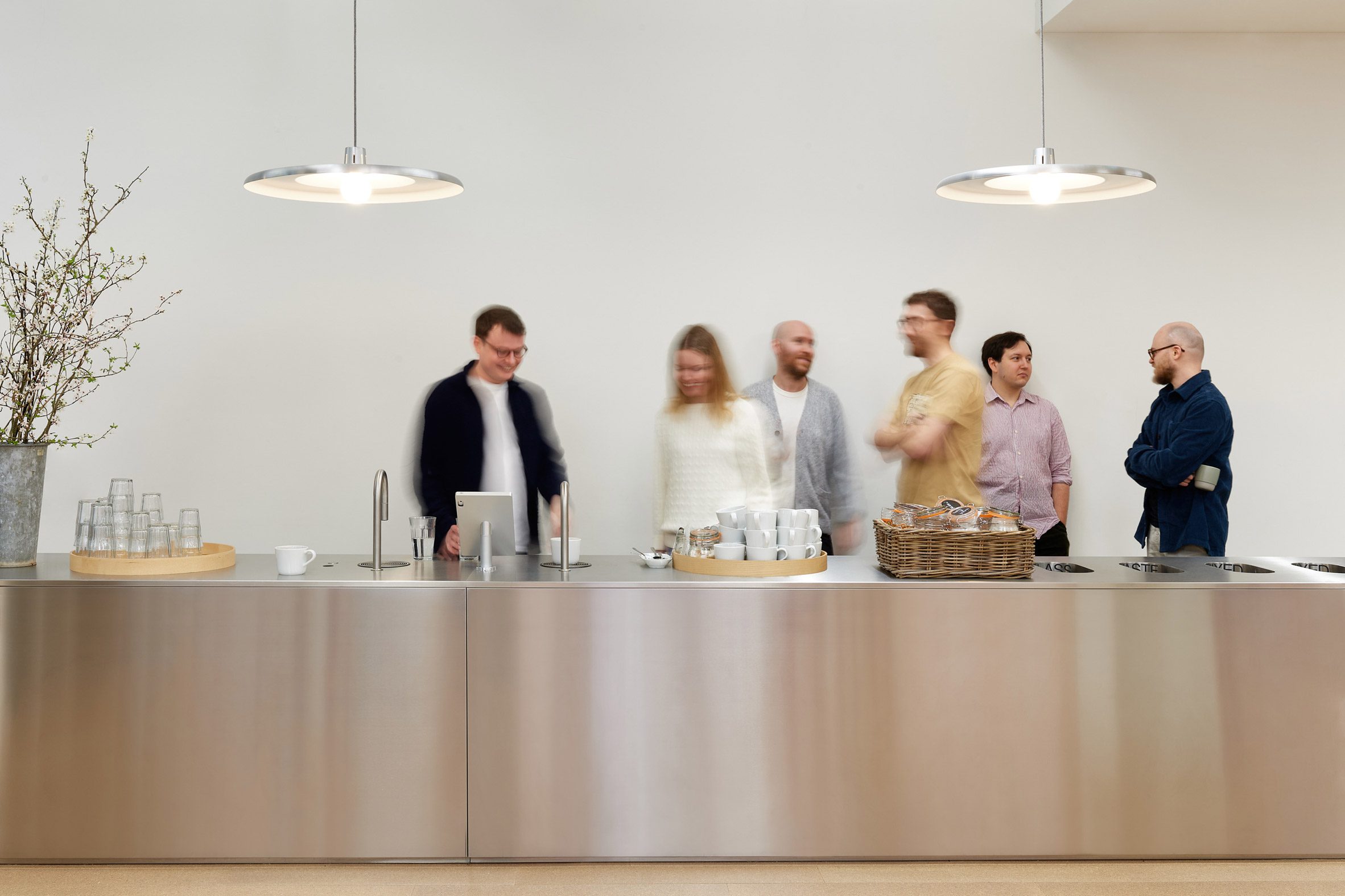 Stainless steel counter