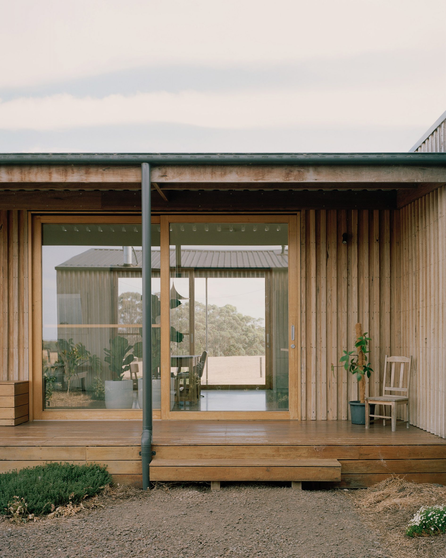 Wooden terrace of Australian house