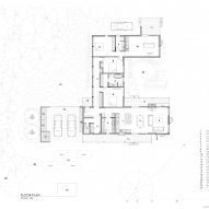 Floor plan of Heather's Off-Grid House by Gardiner Architects