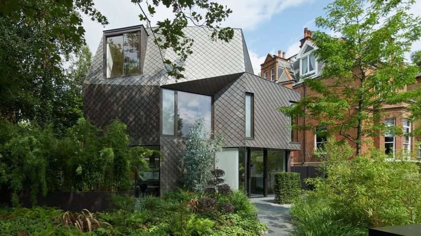 Angular copper-clad home London