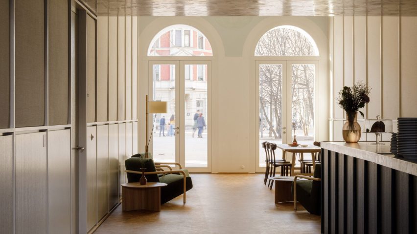 Interior of Herzog & de Meuron's Kornmarktplatz project.