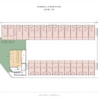 Plan of Hotel Lucine by Kartwheel Studio