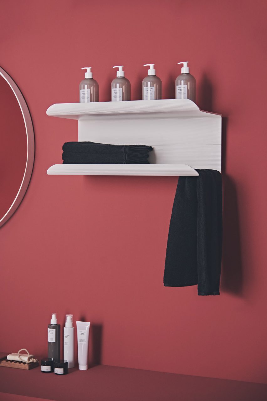 JJ heated towel rail by Ludovica Serafini and Roberto Palomba for Tubes