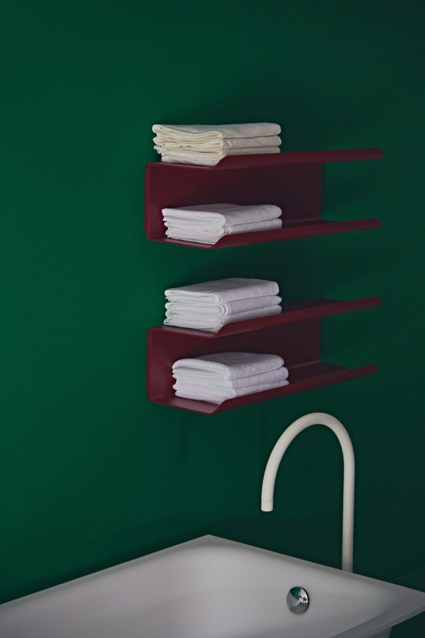 JJ heated towel rail by Ludovica Serafini and Roberto Palomba for Tubes