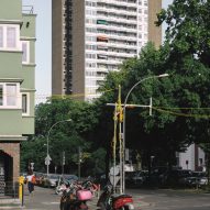 View of exterior of apartment block