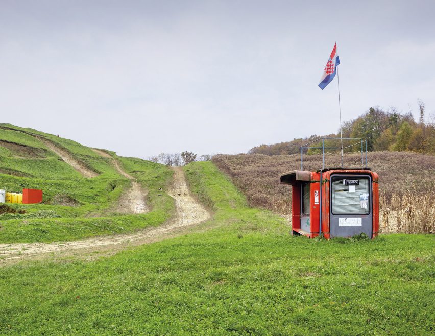 Modernist kiosk in Croatia