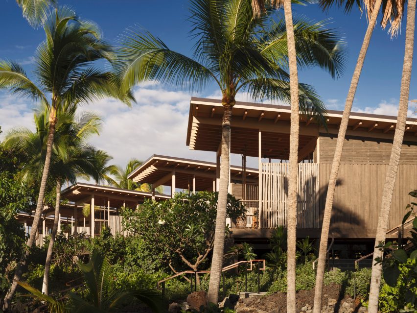 Building exteriors of Kona Village by Walker Warner Architects