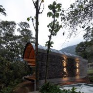 Stone building in jungle