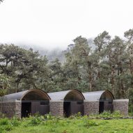 Structures with barrel roofs