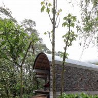 Stone structure with barrel roof