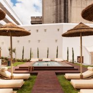 Pool with decking area convent hotel Lisbon