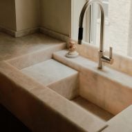 Stone sink in kitchen by General Assembly