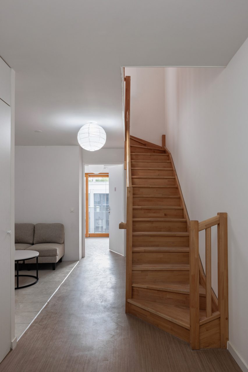 Interior of Olympic Village housing in Paris