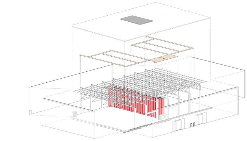 Render of sound stage at Echelon Television Center 