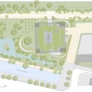 Site plan of Pavilion Jardins by Atelier du Pont