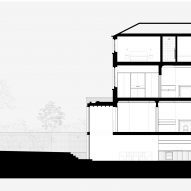 Section of Camden Residence by EBBA Architects