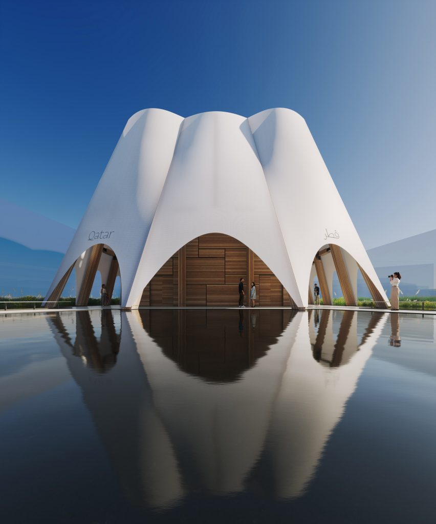 Visualisation of Qatar Pavilion for Expo Osaka 2025