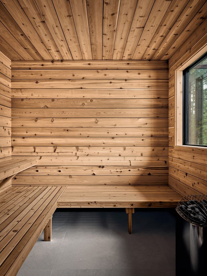 Wooden sauna